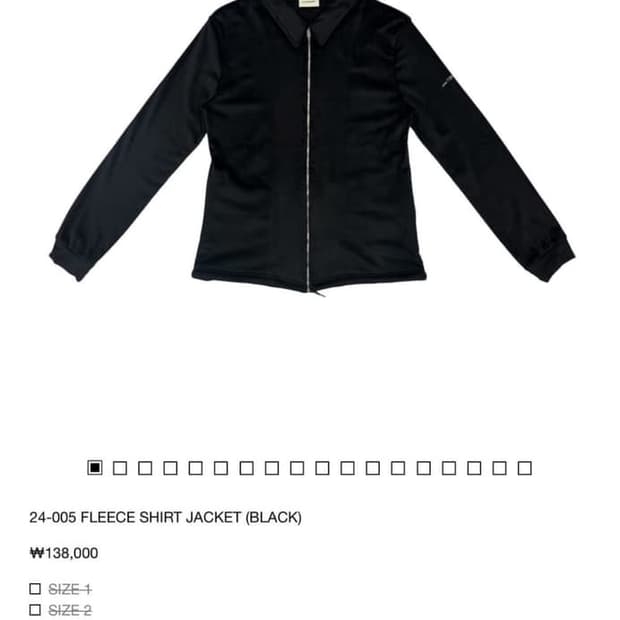 지초이 24-005 FLEECE SHIRT JACKET (BLACK)