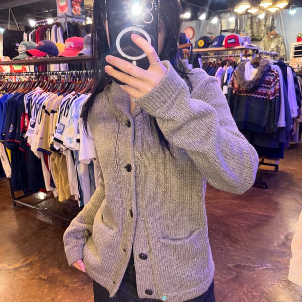 RRL 숄카라 니트 가디건