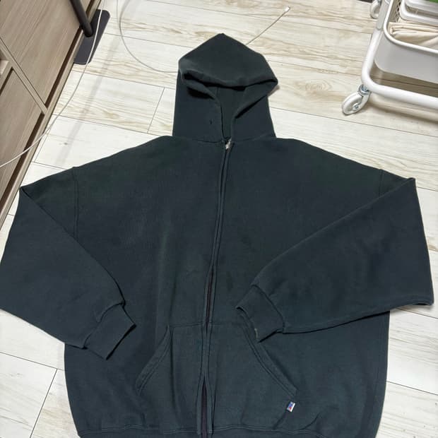 러셀 Russell 90s 후드집업 블랙 XXL