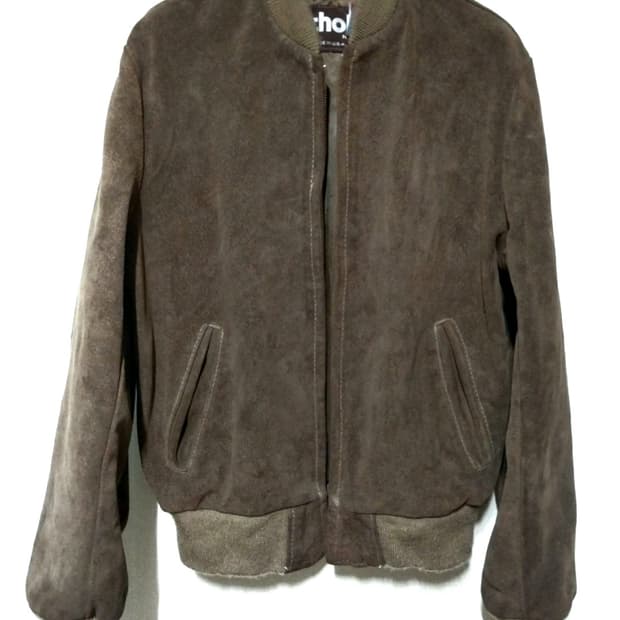 Schott 스웨이드 봄버 자켓 38