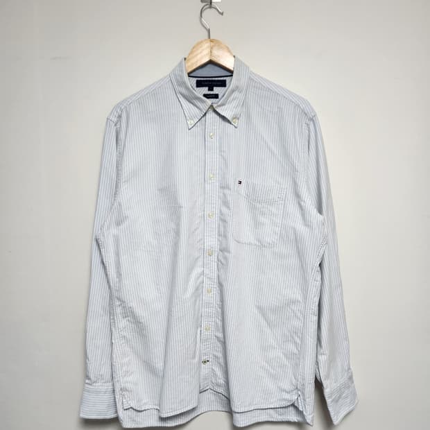 타미힐피거Tommy 스트라이프 옥스포드 셔츠 L - S152