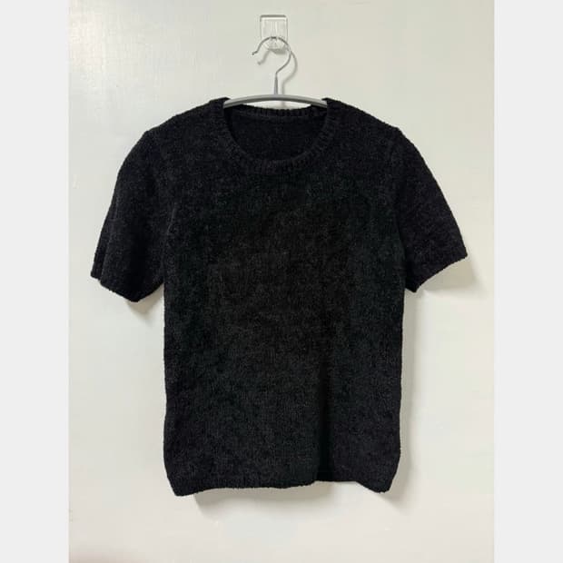 빈티지 테리 반팔 니트