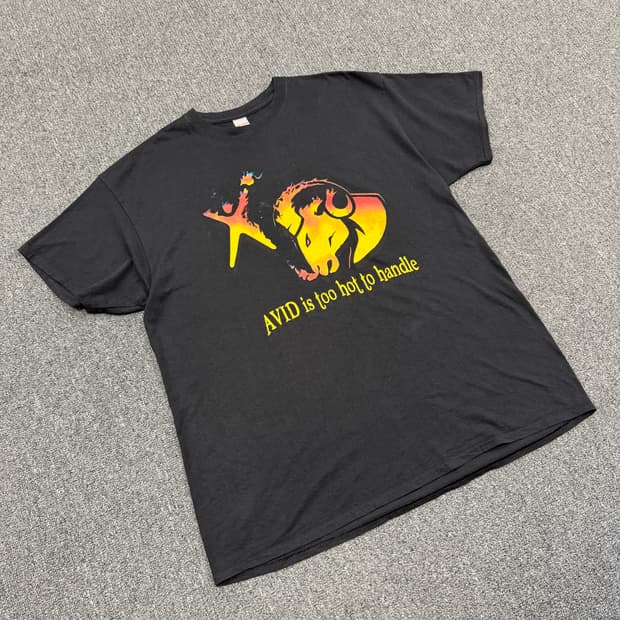 OS) 길단 빈티지 프린팅 반팔 티셔츠 