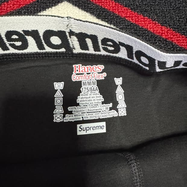 슈프림 헤인즈 복서 브리프 블랙 낱개 판매