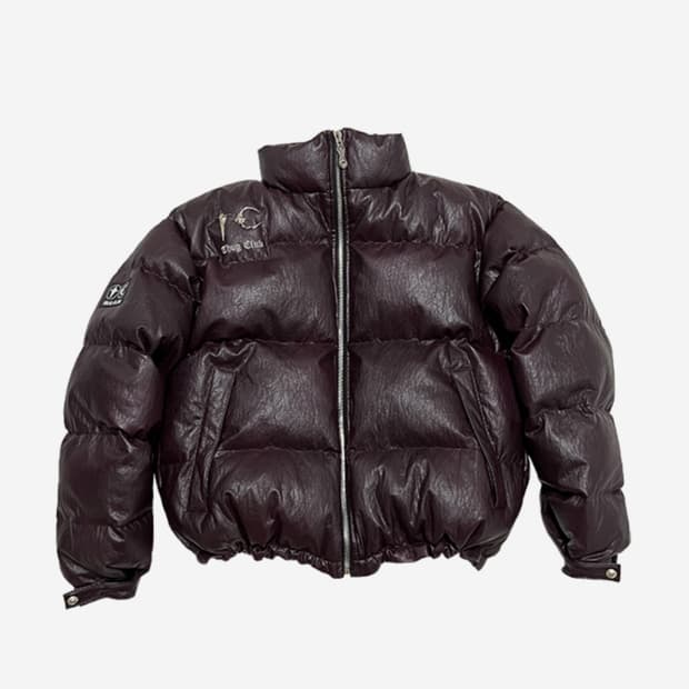 떠그클럽 TC 레더패딩 퍼플 2사이즈