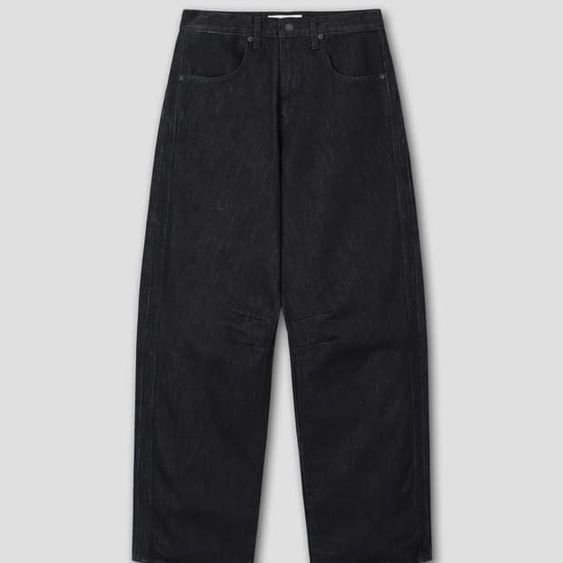 [다이브인X 포그 서비스]  커브드 와이드 팬츠 (인디고)