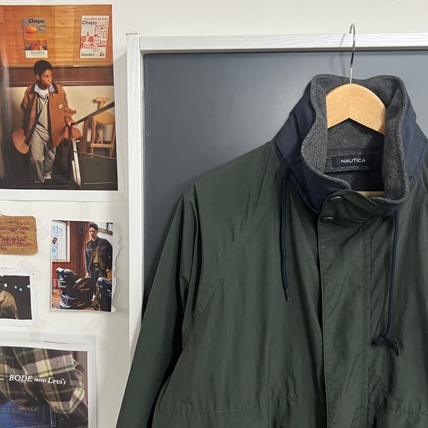 Nautica 노티카 올드스쿨 리버시블 카키 자켓