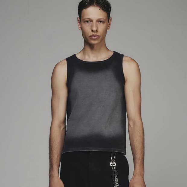 BLR 하이 텐션 그라데이션 워싱 슬리브리스 나시 블랙 (men)