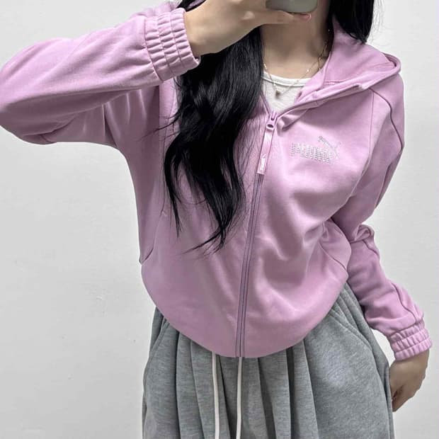 Puma 퓨마 큐빅 y2k 스웻 후드집업 희귀져지(S)