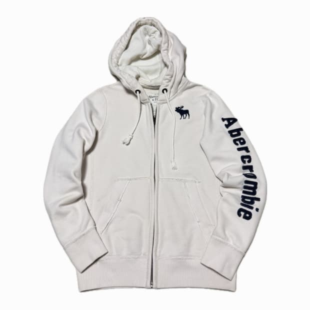 아베크롬비 연베이지 멜란지 후드집업