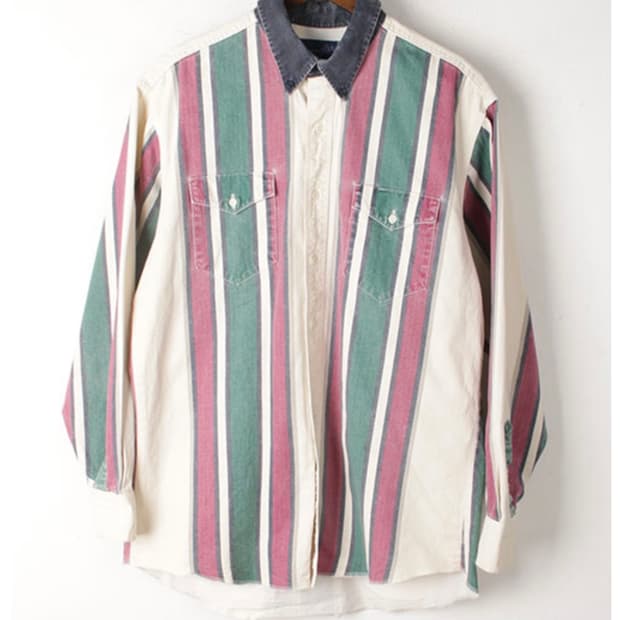 Wrangler 빈티지 스트라이프 셔츠