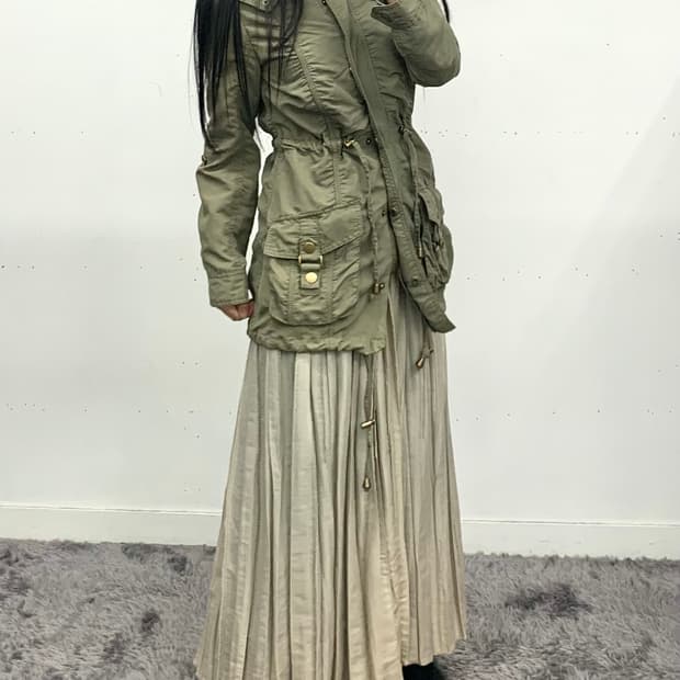 재패니즈 디테일 모리 롱스커트