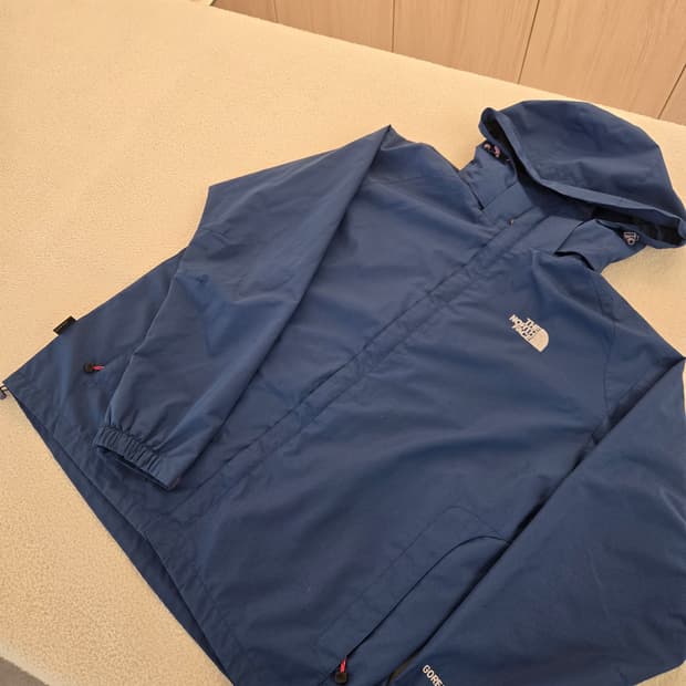 노스페이스 고어텍스 블루 바람막이 100