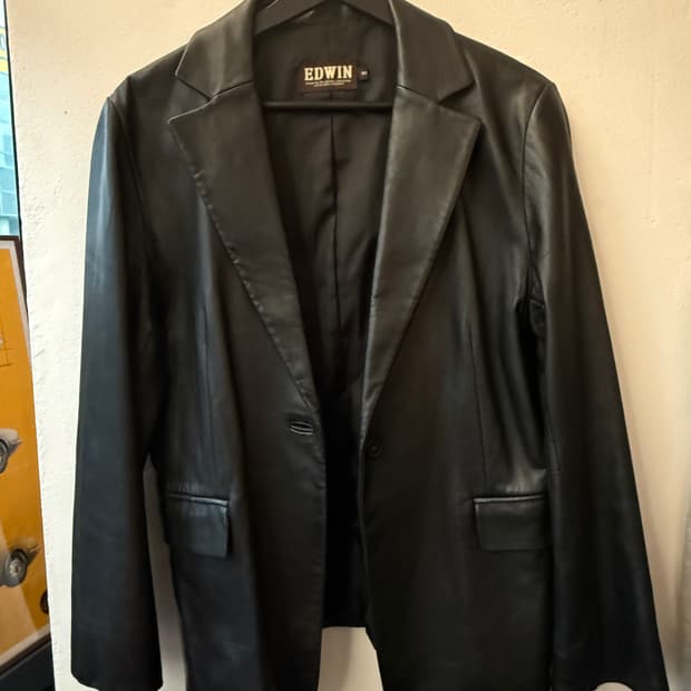 에드윈 양가죽 원버튼 블레이져 100