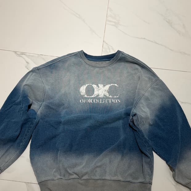 오아이오아이컬렉션 빈티지데님 맨투맨 L사이즈