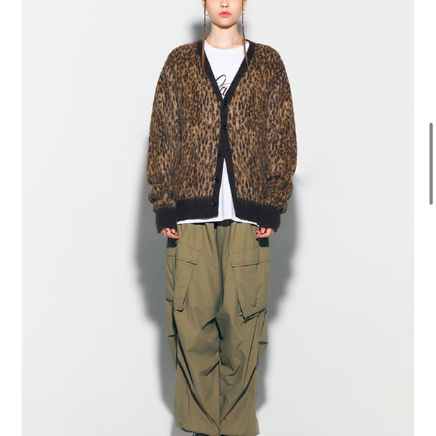 에즈이프캘리 레오파드 가디건 브라운