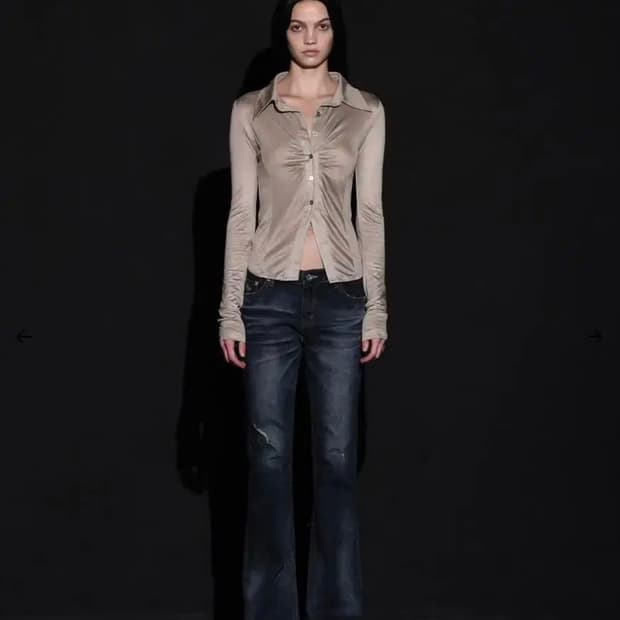 보헤미안서울 딥 블루 워싱 부츠컷 데님