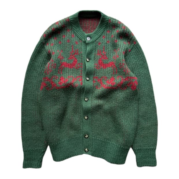 80s 모헤어 가디건 L