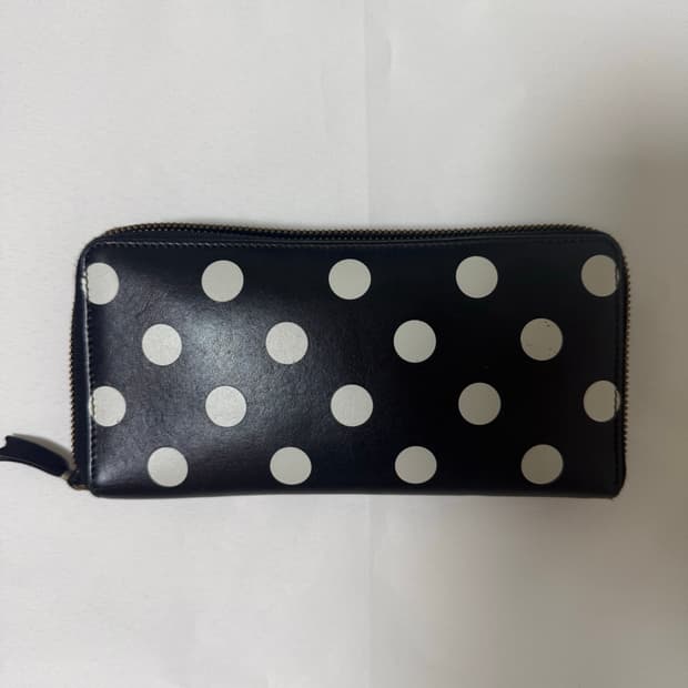 꼼데가르송 폴카도트 장지갑(블랙)