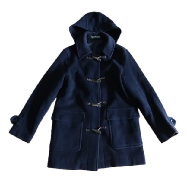 New Yorker 후드 더플 울 코트