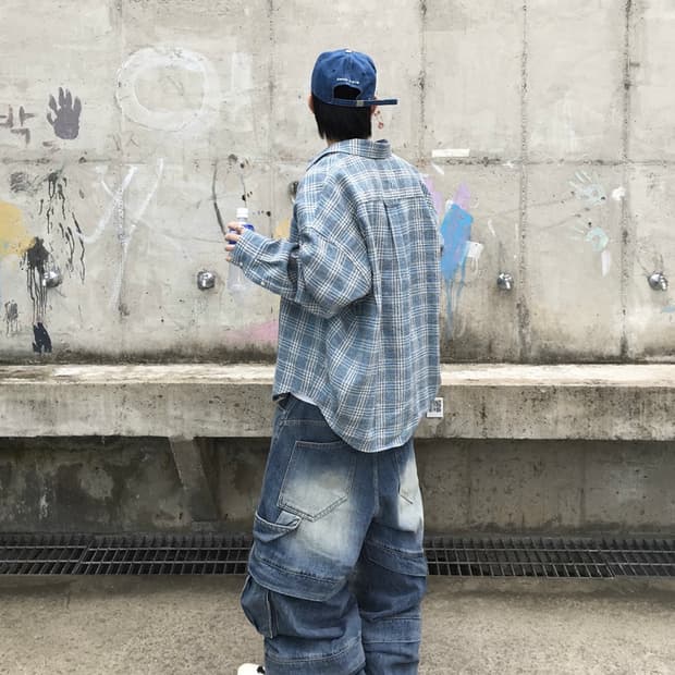 카미엔 벨라루스 린넨 체크 셔츠