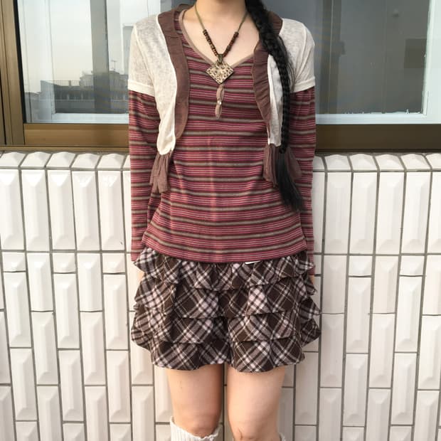 Trimming point open cardigan