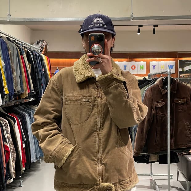 빈티지 코듀로이 쉐르파 자켓