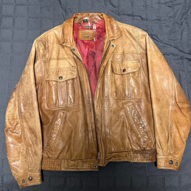리바이스 빈티지 가죽자켓