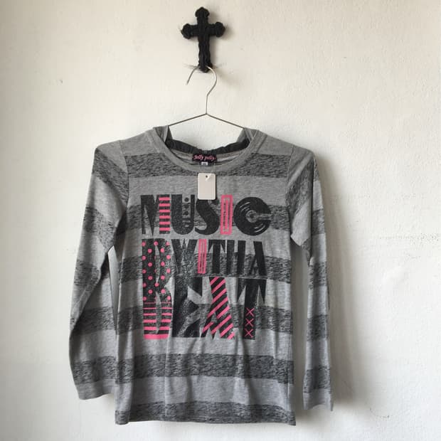 Lettering printing stripe pattern hood s