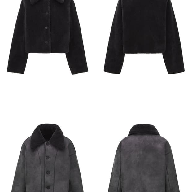 르(le) 리버시블 무스탕