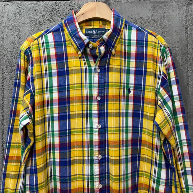 랄프로렌 폴로 체크 플란넬 셔츠 (L) 