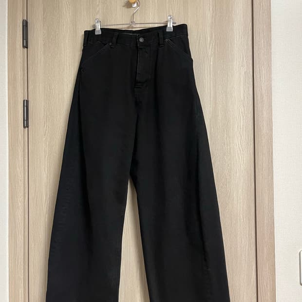 해칭룸 와이드 커브진 제트블랙 S사이즈