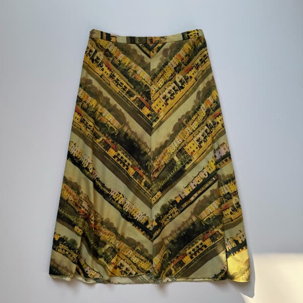 Cotton Pattern Skirt 0330