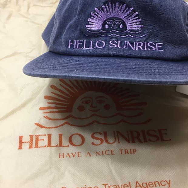 헬로선라이즈 캠프캡 모자 퍼플네이비