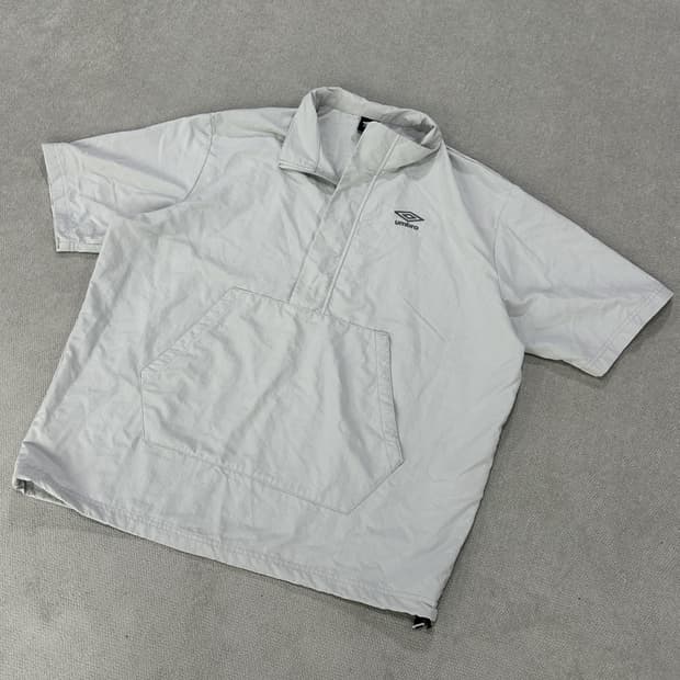 엄브로 반팔 아노락 셔츠 아이보리 XL