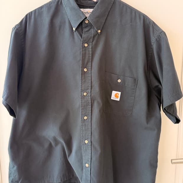 칼하트(Carhartt) 블랙 반팔 워크 셔츠 2xl