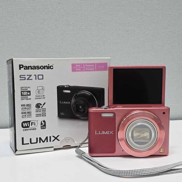 [새상품급+틸트액정🩷]PANASONIC LUMIX DMC-SZ10 핑크