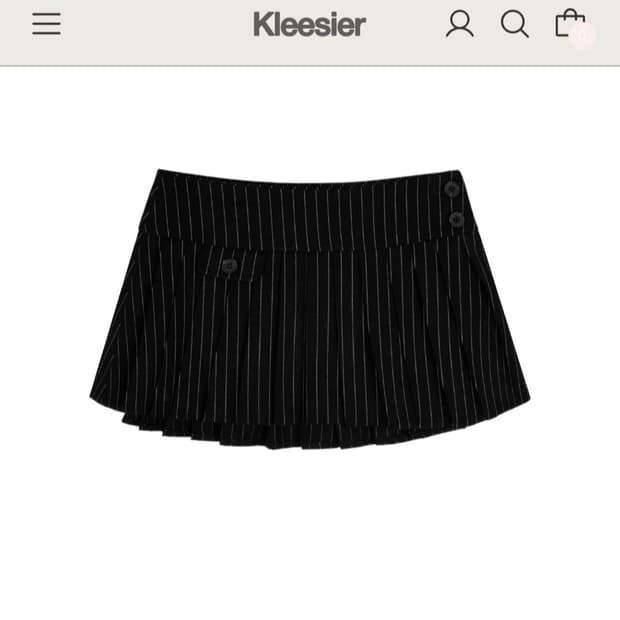 클리시어 canele fake pocket skirt(공홈품절)