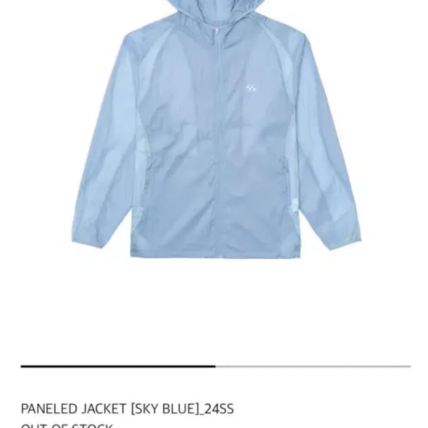 산산기어 24ss 패널드 자켓 스카이블루 