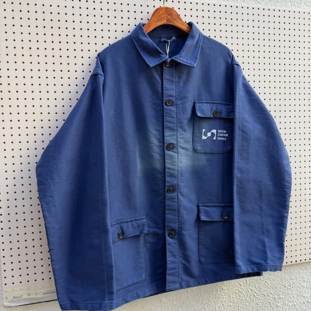 OLD FADED MOLESKIN FRENCH 몰스킨 프첸치워크자켓