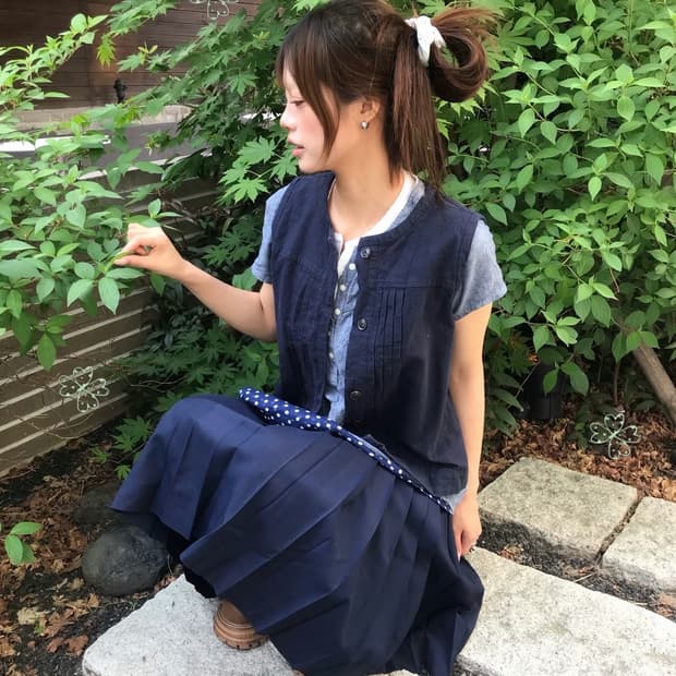 𖤐네이비 니혼진 코디set𖤐 