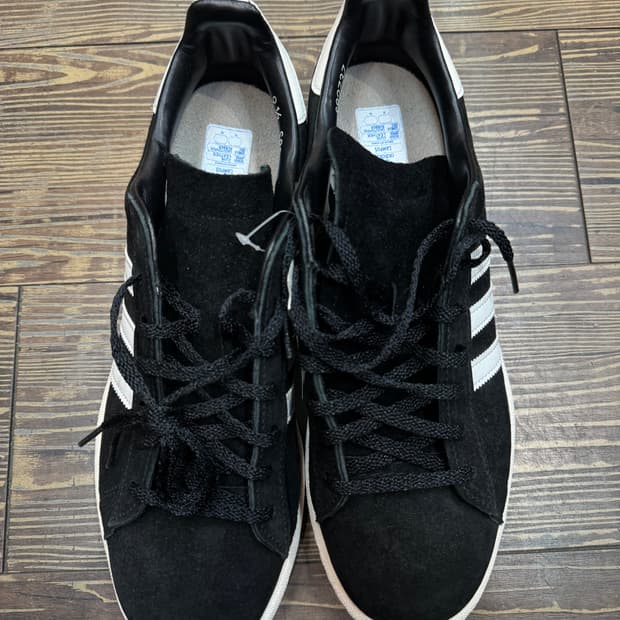 새상품 아디다스캠퍼스 80's재팬팩 검흰 스니커즈 280