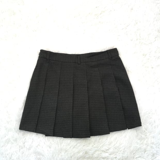 jpn vintage charcoal herringbone skirt