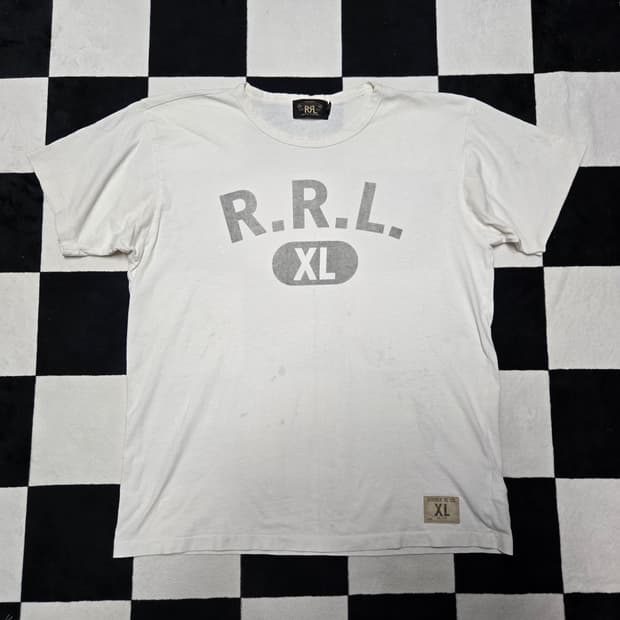 XL RRL 더블알엘 빈티지 화이트 티셔츠