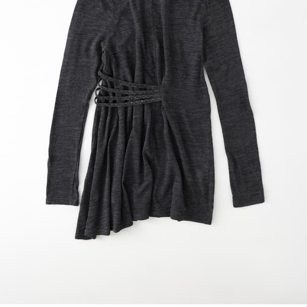 울리카상투스 Lining dress (charcoal) S