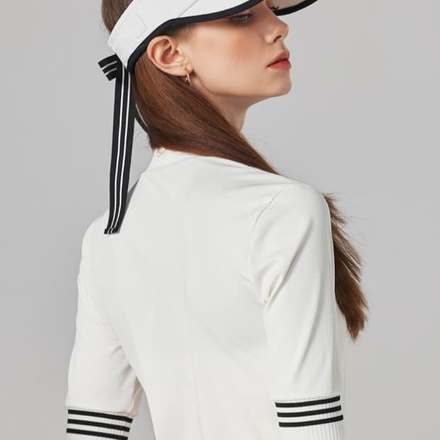 젝시믹스 여성 필드 배색리본 바이저