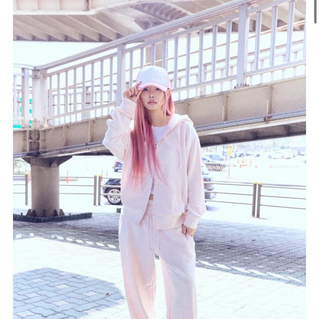 핀쿠노마루 Ribbon bunny SET (soft pink)