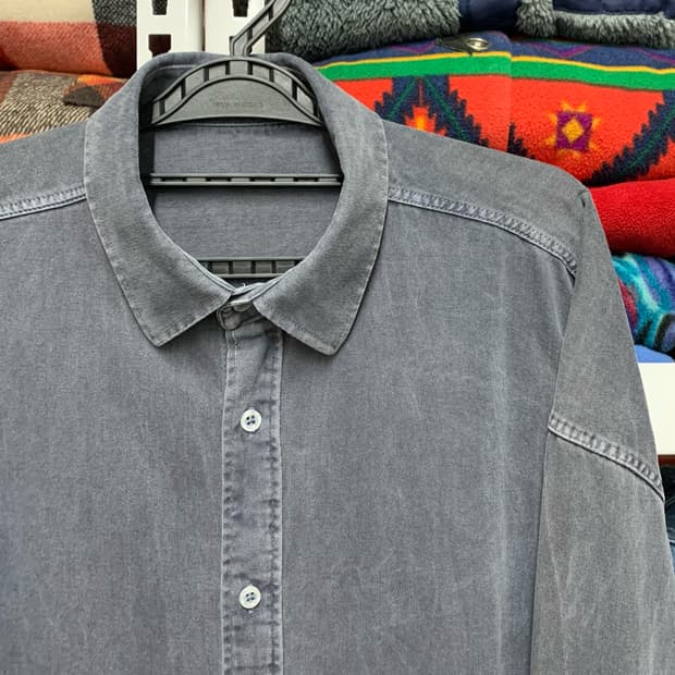 [XL] VTG 가먼트다잉 헤비코튼 셔츠