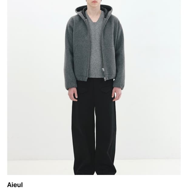 아이엘 후드 그레이 자켓