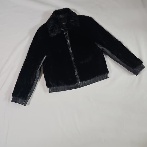 [66] LEEGA 리가 밍크 퍼 양가죽 쉽스킨 자켓 집업 점퍼